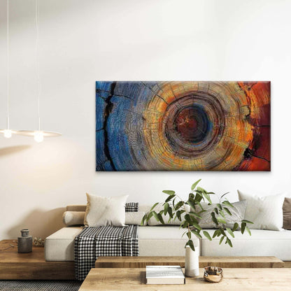 Abstract Tree Intricate Grain Wall Art Canvas Office Home Room Framed 120x60cm - Bella Home Decor