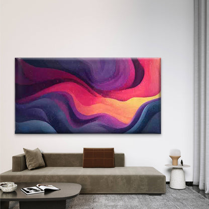 Multicolor Pink Purple Blue Wall Art Canvas Office Home Room Framed 120x60cm