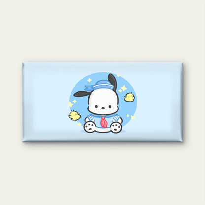 Cute Blue Sailor Puppy Wall Art Canvas Office Home Room Framed 120x60cm