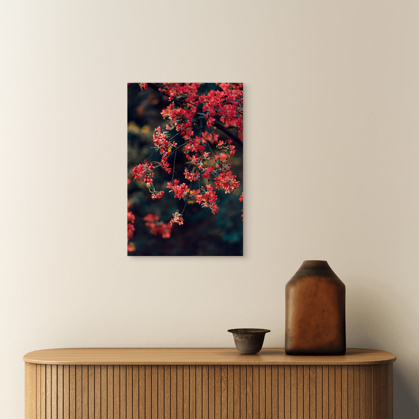 The Flowers Of A Flowering Quince 60x90cm Metal Print Ready to Hang