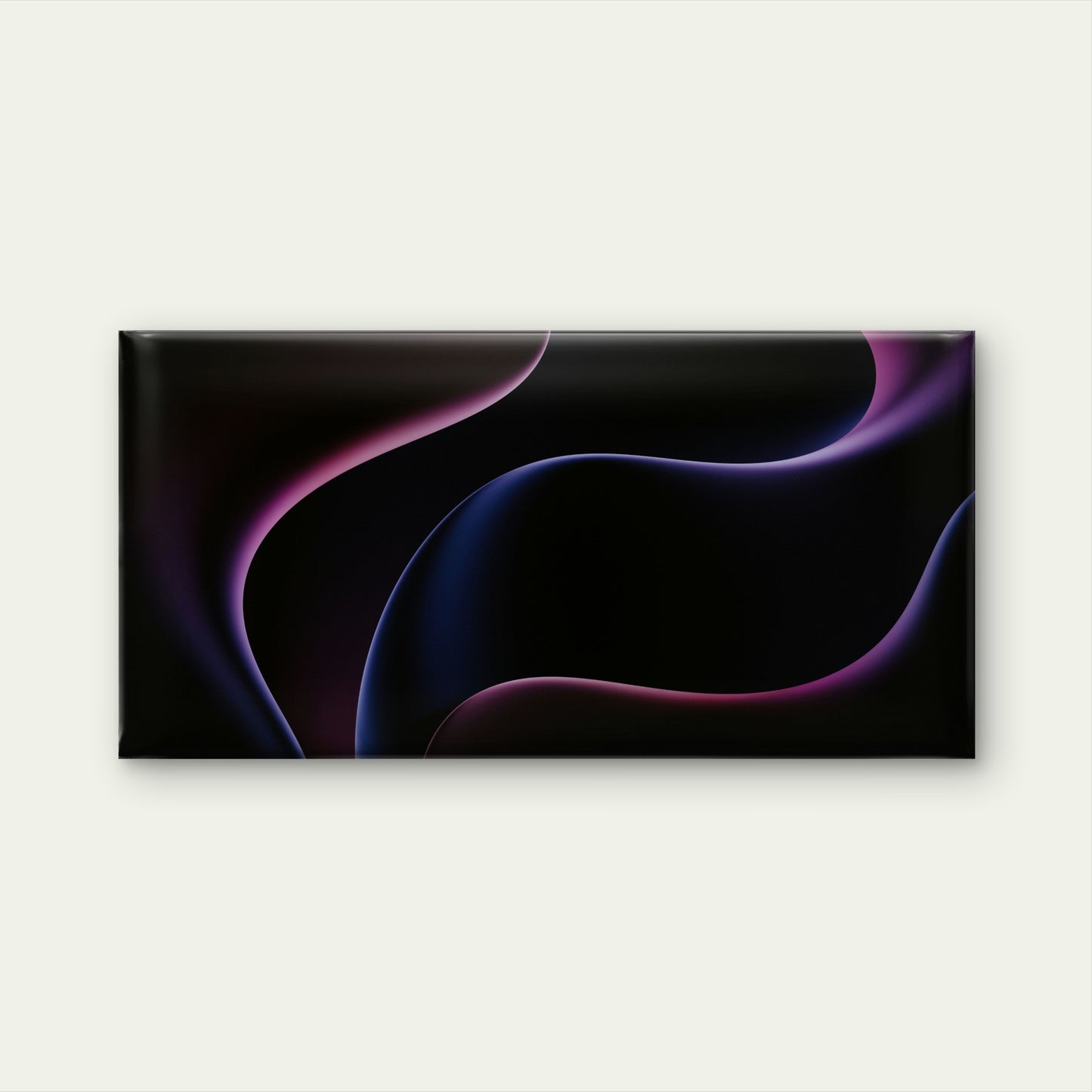 Deep Velvet Flowing Shapes Wall Art Canvas Office Home Room Framed 120x60cm