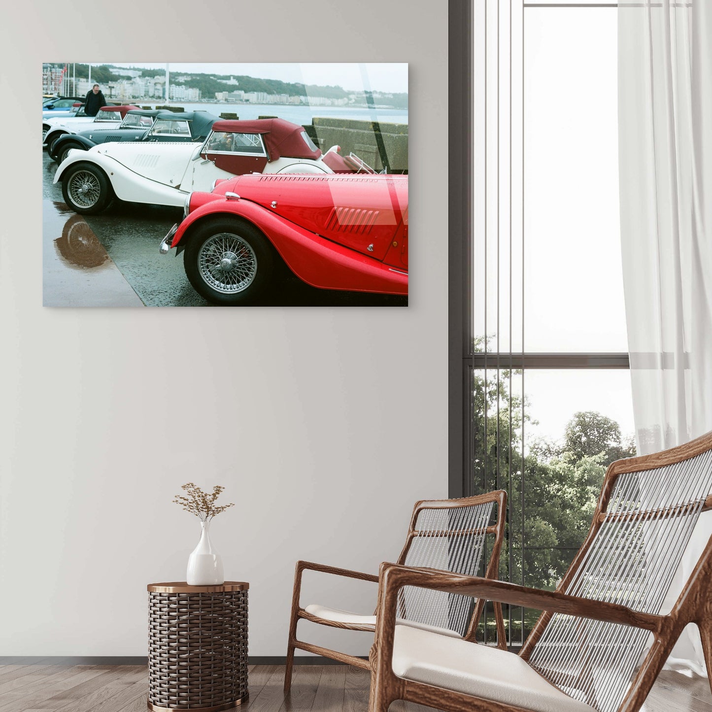 Classic Morgan Sports Car Vintage Retro Acrylic Glass Printing Wall Art Australian Made Quality