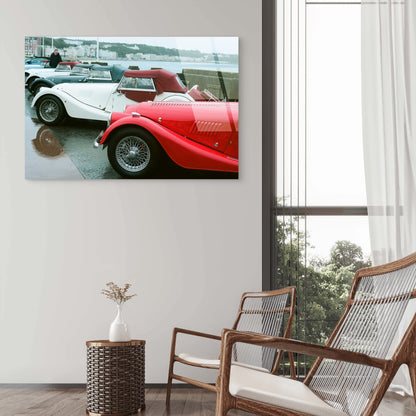 Classic Morgan Sports Car Vintage Retro Acrylic Glass Printing Wall Art Australian Made Quality