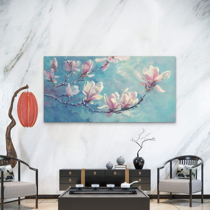 Vibrant Spring Morning Glow Wall Art Canvas Office Home Room Framed 120x60cm - Bella Home Decor