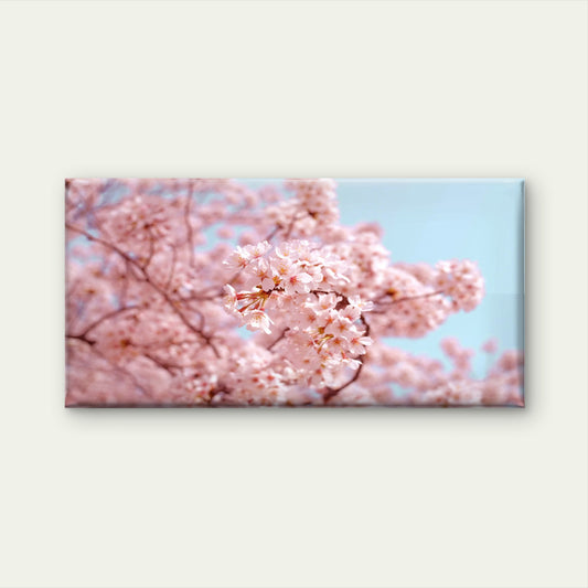 Sakura Against Blue Sky Wall Art Canvas Office Home Room Framed 120x60cm