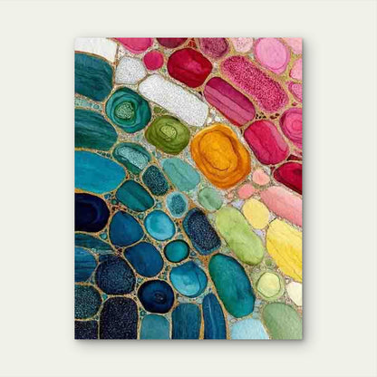 Light Beige Histology Epidermis Microscopic Tissue 60x90cm Metal Print Ready to Hang