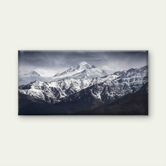 Majestic Snow Capped Peaks Wall Art Canvas Office Home Room Framed 120x60cm