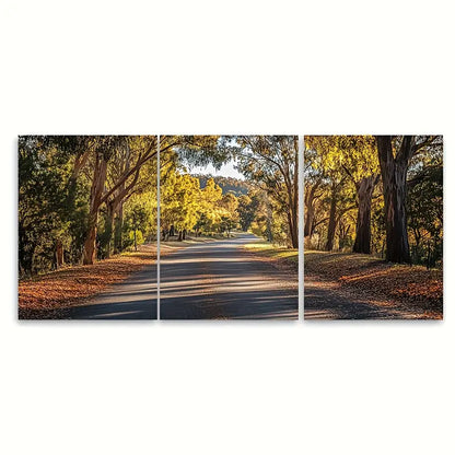 3pcs Adelaide Hills Travel Print Australia Wall Art Set Canvas Framed 40x60cm - High Quality Print 100% Australian Made Wall Canvas Ready to Hang - Bella Home Decor
