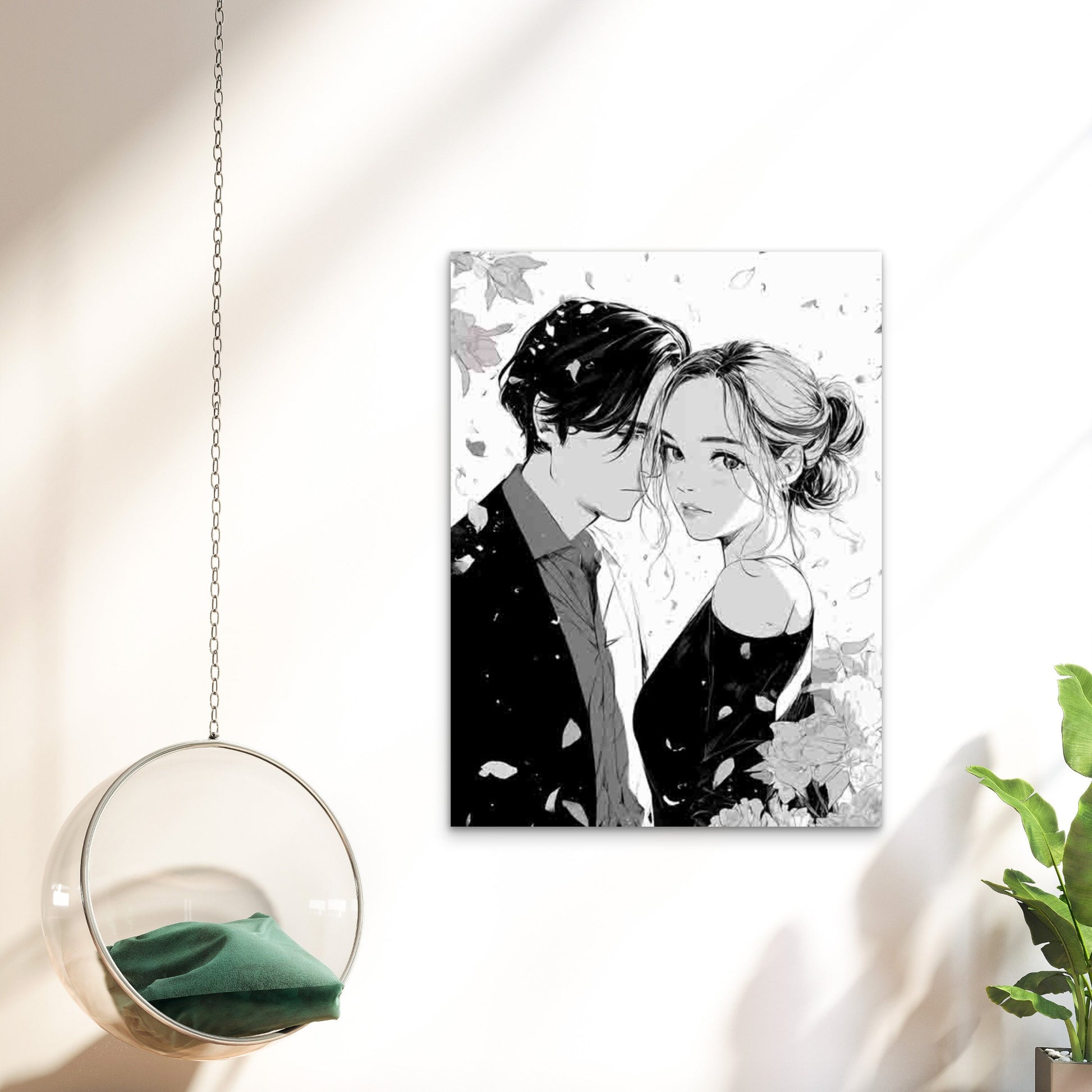 Wedding Reserve The Date 60x90cm Metal Print Ready to Hang - Bella Home Decor