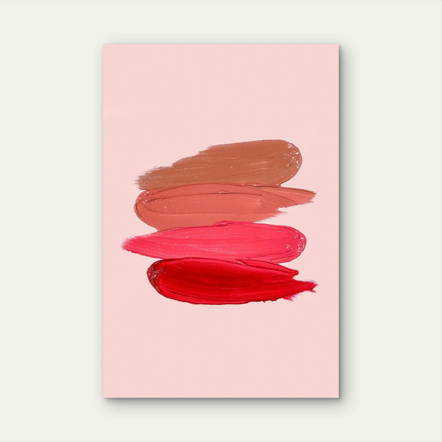 Swatches of Cosmetics Lip Products 60x90cm Metal Print Ready to Hang