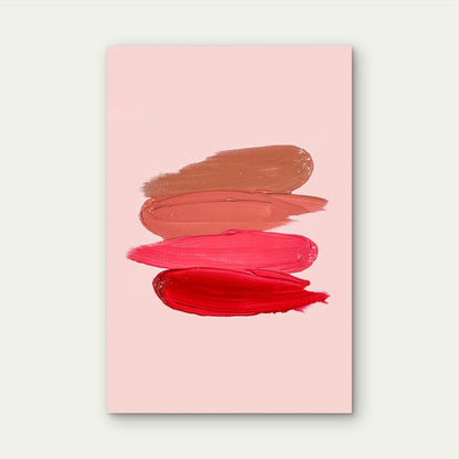 Swatches of Cosmetics Lip Products 60x90cm Metal Print Ready to Hang