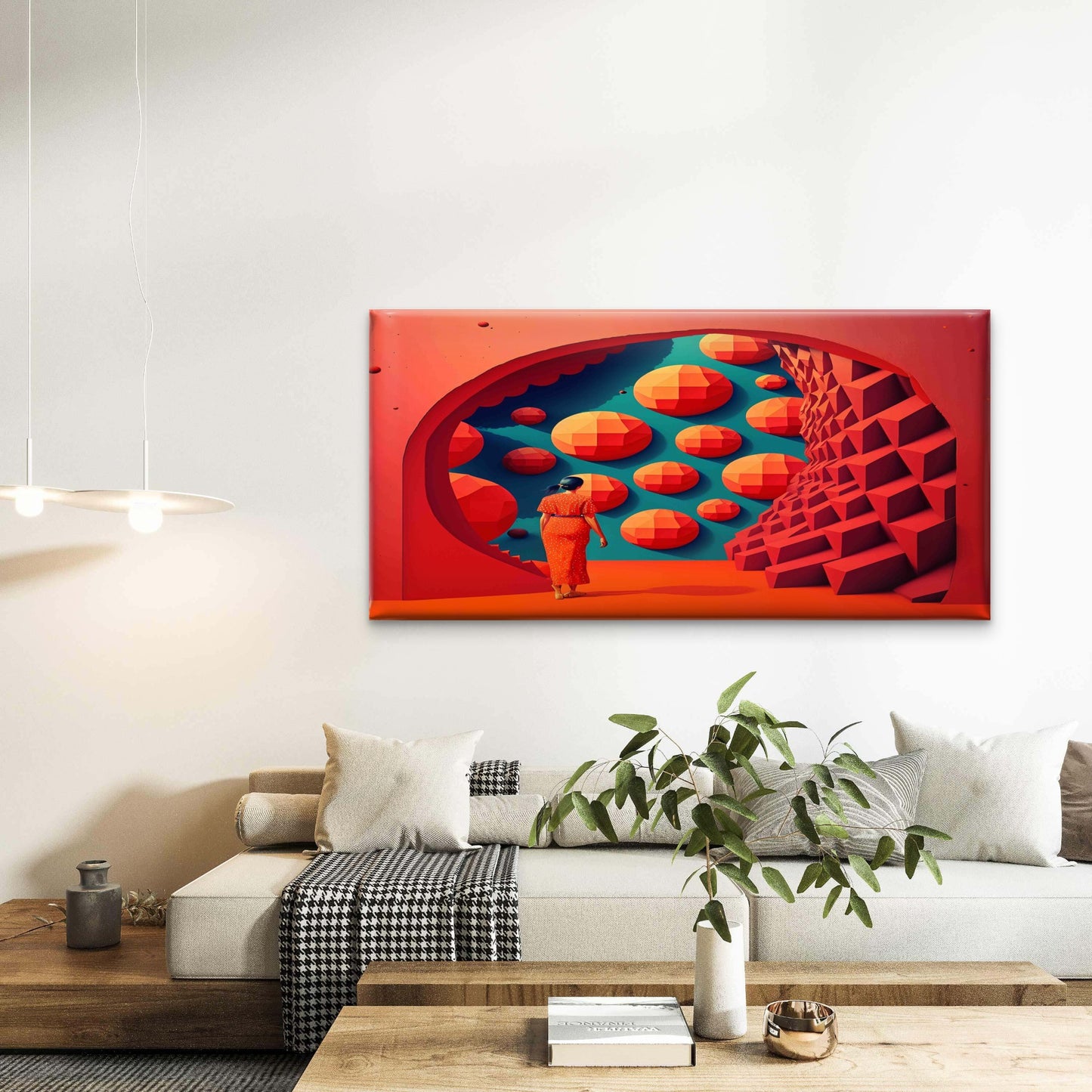 Web With Raindrops Wall Art Canvas Office Home Room Framed 120x60cm - Bella Home Decor