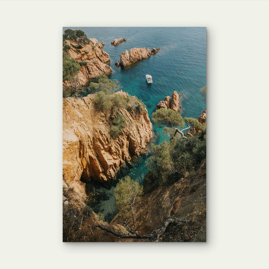 Hidden Cove In Jávea Spain 60x90cm Metal Print Ready to Hang