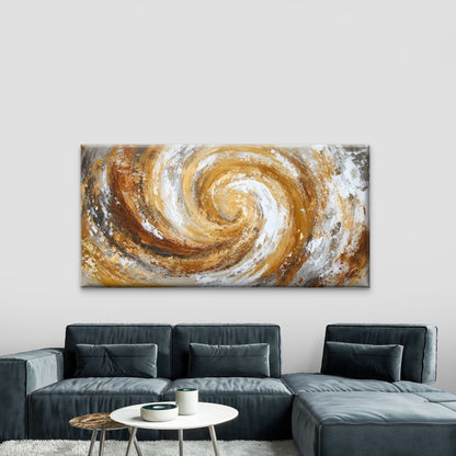 Abstract Golden Marble Wall Art Canvas Office Home Room Framed 120x60cm