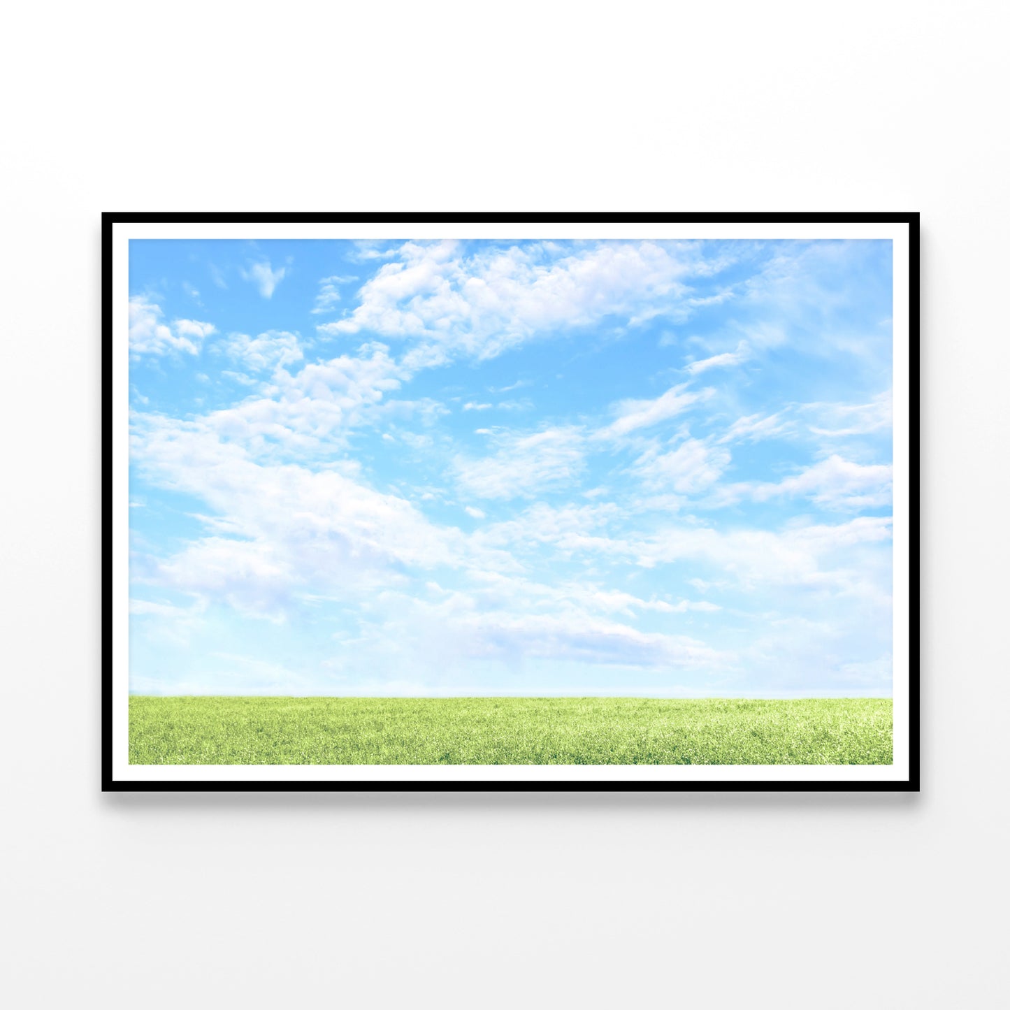 Beautiful Scenic View of Grassy Field and Blue Sky Home Decor Premium Quality Poster Print Choose Your Sizes - Bella Home Decor