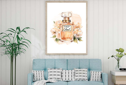 Elegant Gold colored Fashion Perfume Design Home Decor Premium Quality Poster Print Choose Your Sizes