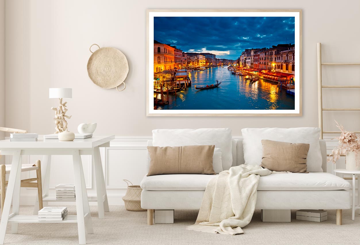 Grand Canal at Night, Venice Home Decor Premium Quality Poster Print Choose Your Sizes - Bella Home Decor