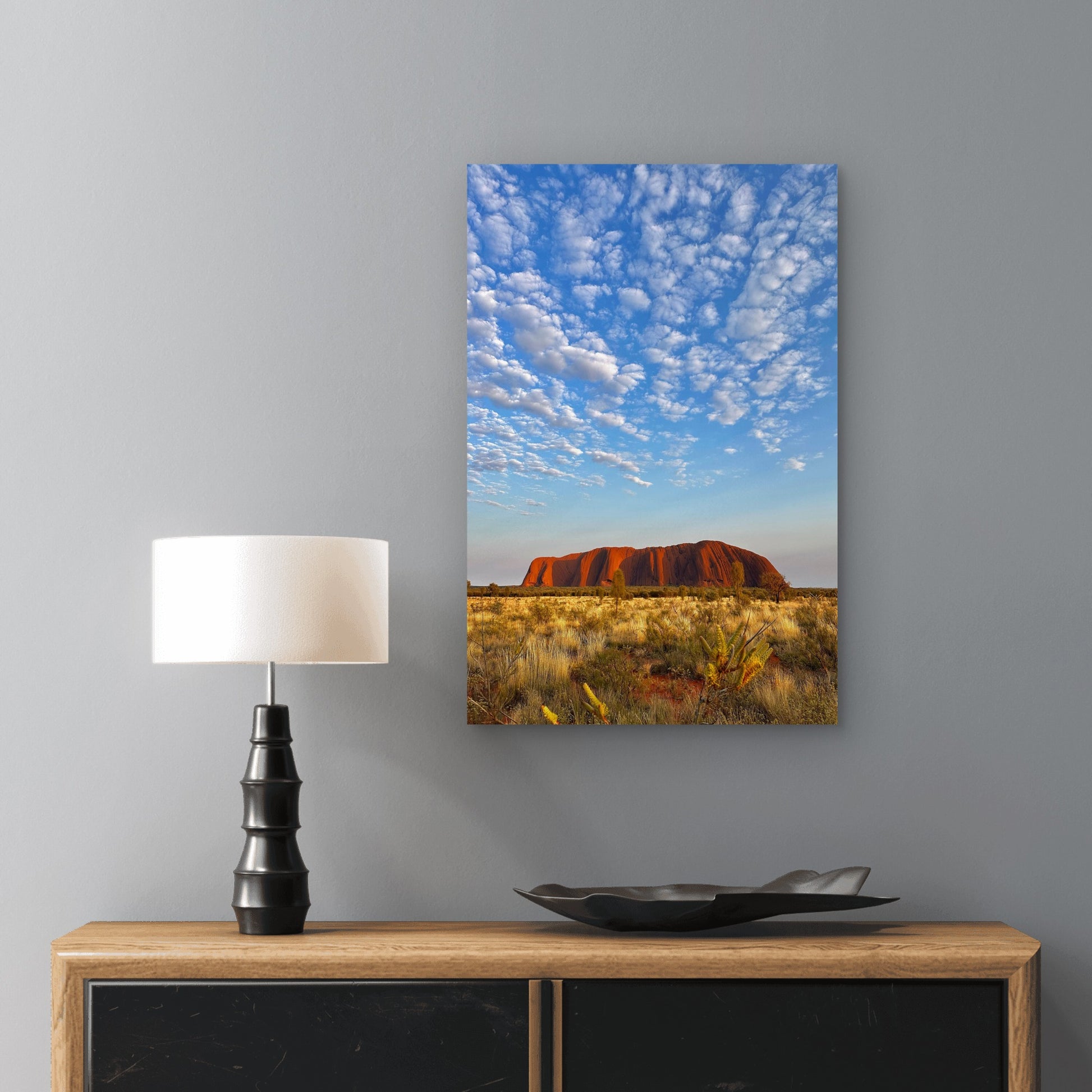Uluru Ayers Rock Australia 60x90cm Metal Print Ready to Hang - Bella Home Decor