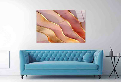 Abstract Fluid Agate Tempered Glass Printing Wall Art Australian Made Quality