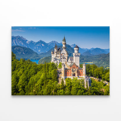 Famous Neuschwanstein Castle view Wall Art Decor 100% Australian Made - Bella Home Decor