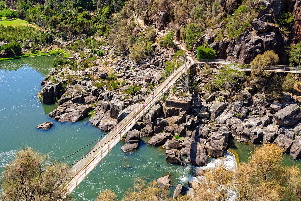 Alexandra Suspension Bridge Spanning Cataract Gorge, Launceston, Australia Wall Art Decor 100% Australian Made