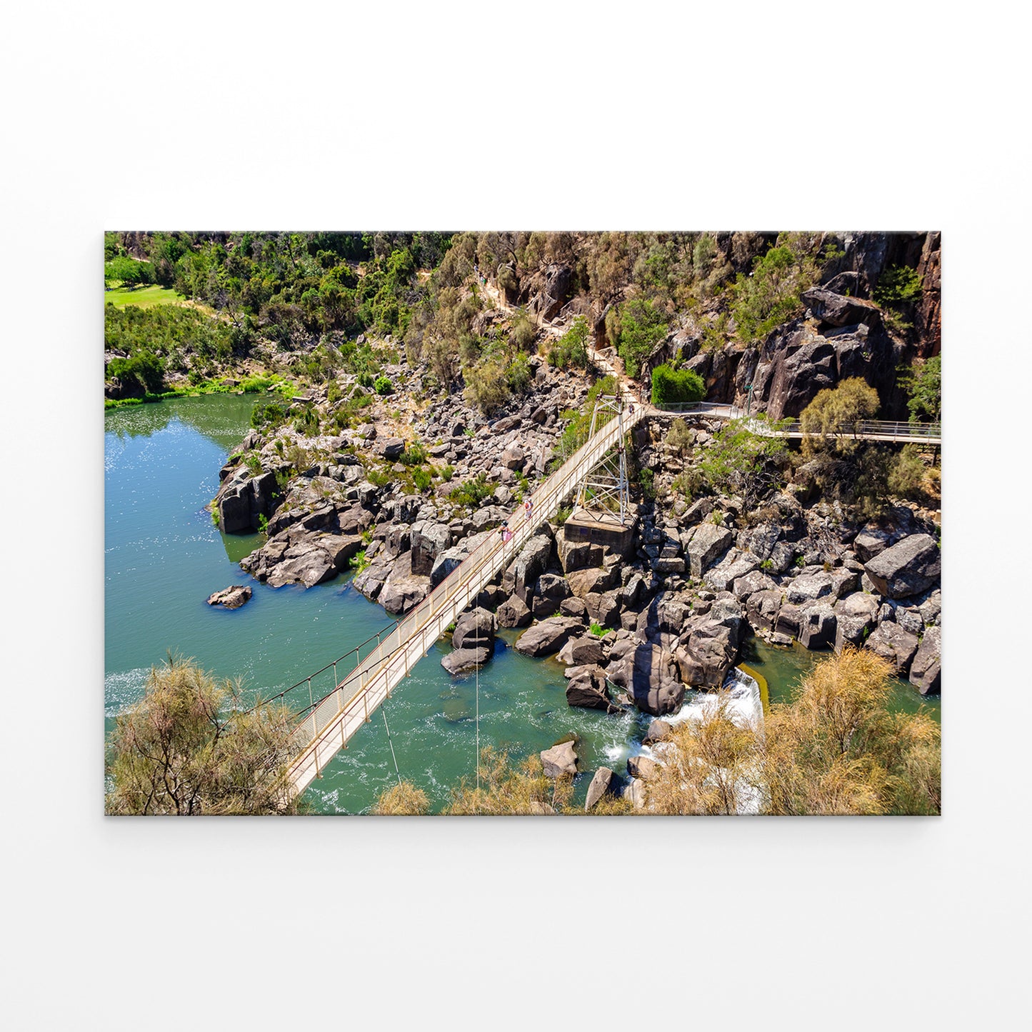 Alexandra Suspension Bridge Spanning Cataract Gorge, Launceston, Australia Wall Art Decor 100% Australian Made