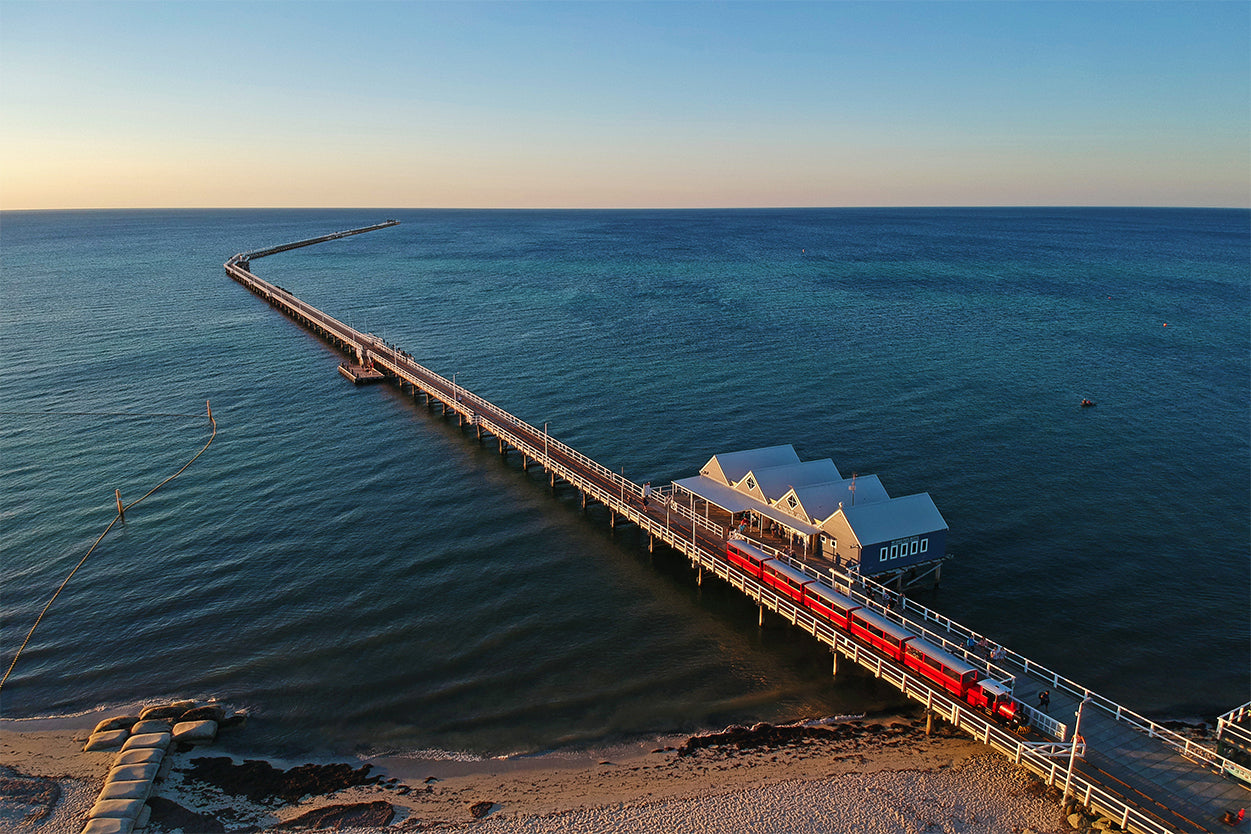 Busselton Jetty Western Australia Drone View Wall Art Decor 100% Australian Made