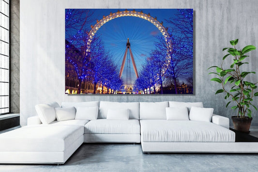 London Eye Cityscape UV Direct Aluminum Print Australian Made Quality