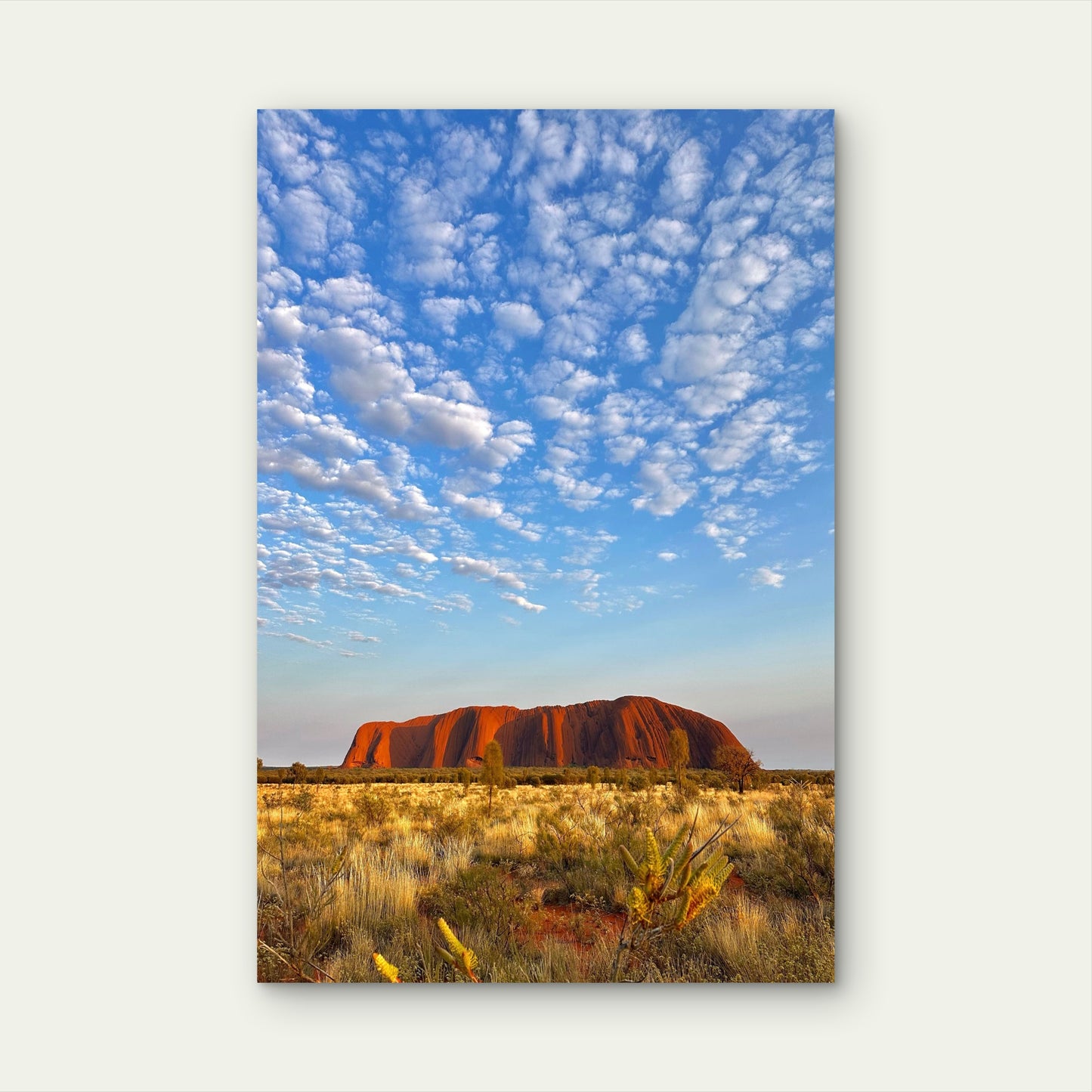 Uluru Ayers Rock Australia 40x60cm Metal Print Ready to Hang