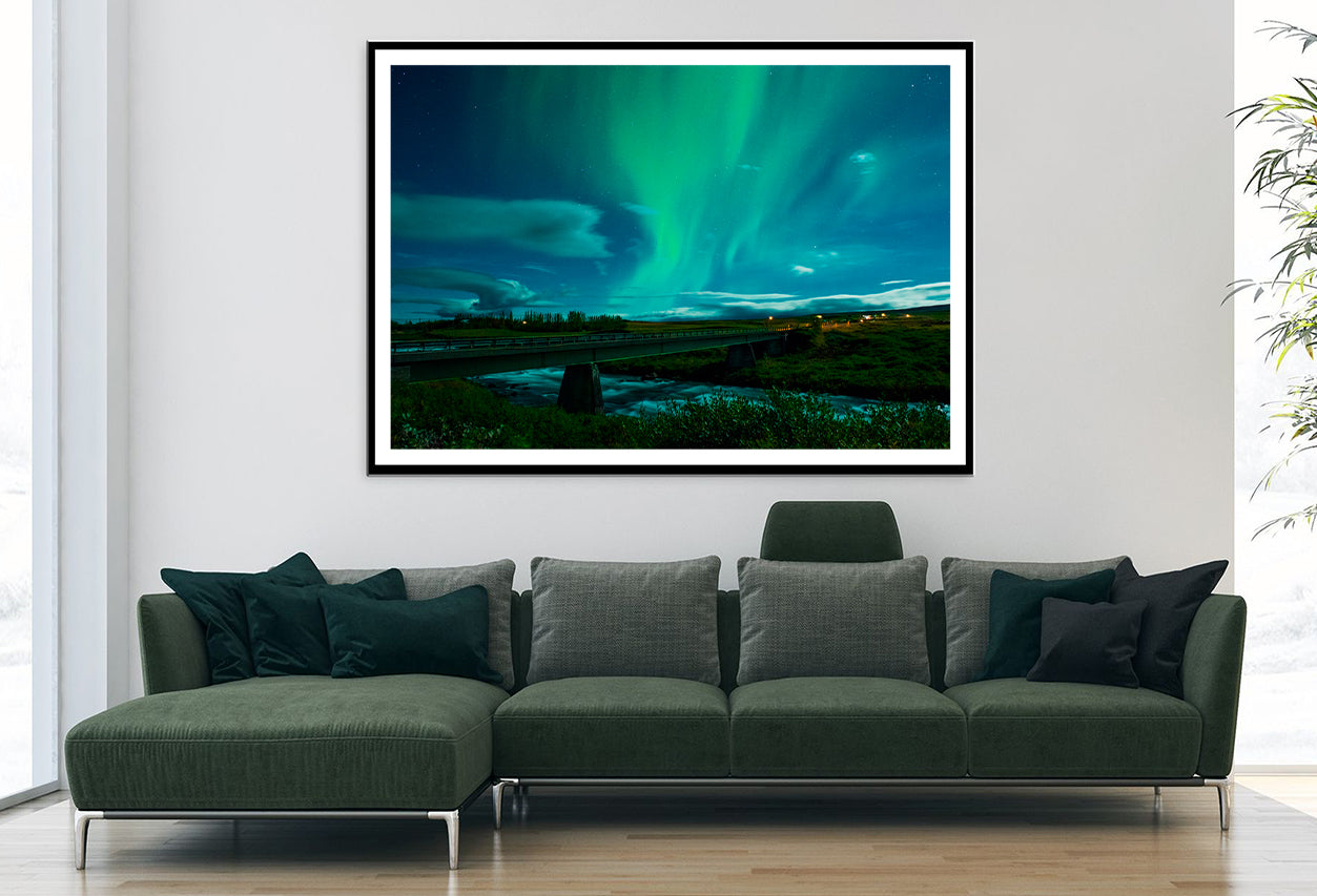 Bridge with River Home Decor Premium Quality Poster Print Choose Your Sizes - Bella Home Decor