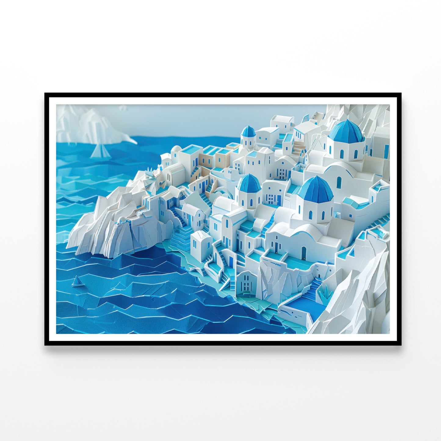 Water, Ice and Snow Origami Paper Home Decor Premium Quality Poster Print Choose Your Sizes