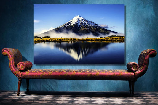 Mount Taranaki UV Direct Aluminum Print Australian Made Quality