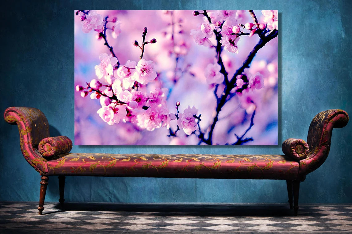 Cherry Blossom Flower UV Direct Aluminum Print Australian Made Quality