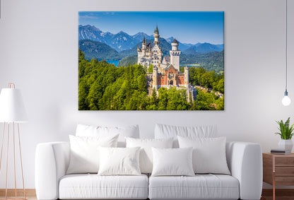 Famous Neuschwanstein Castle view Wall Art Decor 100% Australian Made - Bella Home Decor