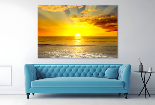 Sunset in Sea Print 100% Australian Made