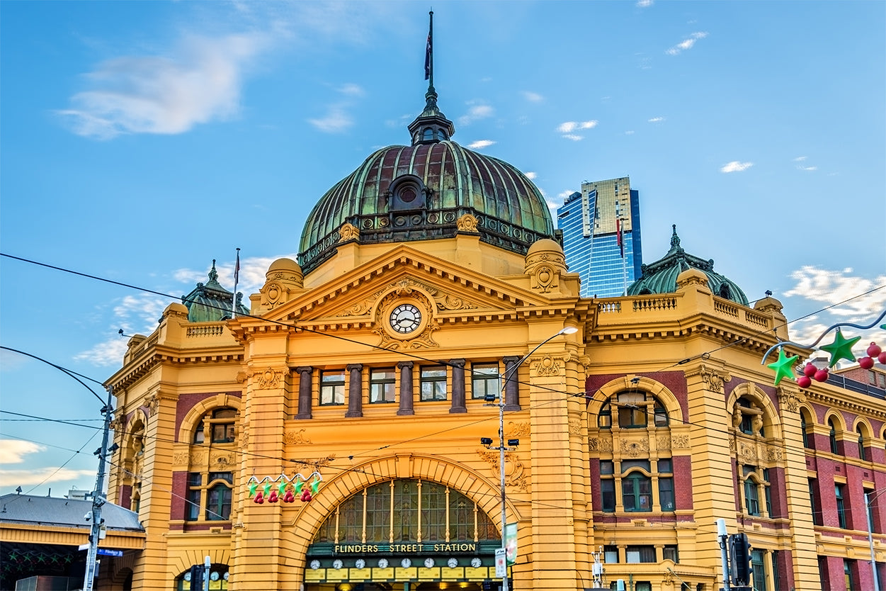 Flinders Street Station Melbourne Historic Landmark Wall Art Decor 100% Australian Made