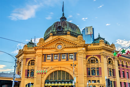 Flinders Street Station Melbourne Historic Landmark Wall Art Decor 100% Australian Made