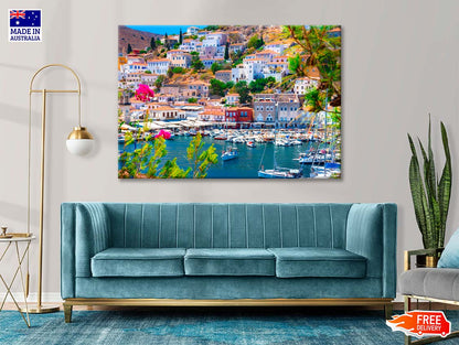 View of the Amazing Hydra Island Greece Print 100% Australian Made