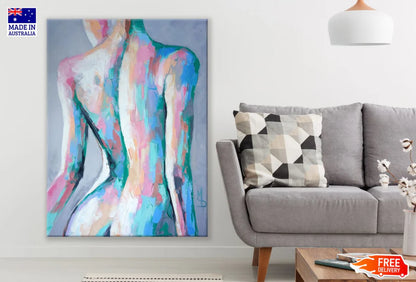 Woman Body Colorful Abstract Art 60x90cm Print 100% Australian Made