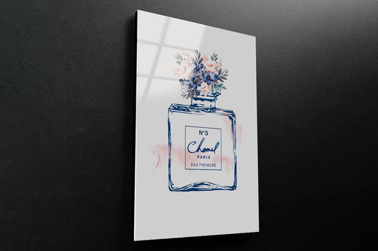 Blue Pink Perfume 3D Design Acrylic Glass Print Tempered Glass Wall Art 100% Made in Australia Ready to Hang