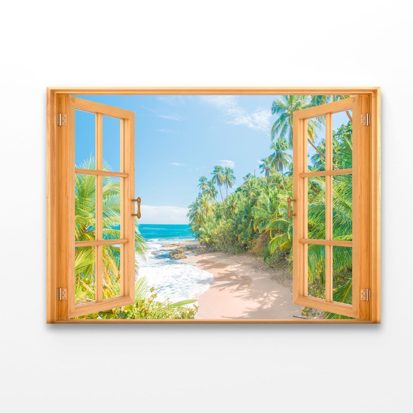 Beach With Window Acrylic Glass Print Tempered Glass Wall Art 100% Made in Australia Ready to Hang