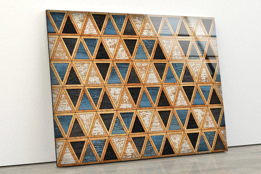 Triangle Shapes Pattern UV Direct Aluminum Print Australian Made Quality