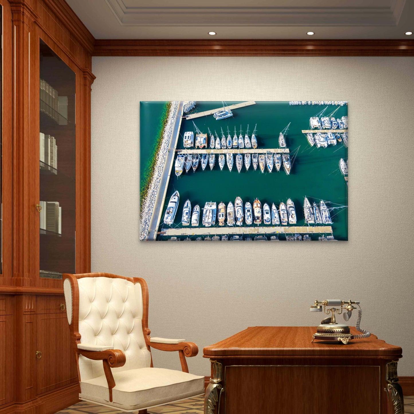 Yachts and Sailboats Docked Budva Montenegro Wall Art Decor 100% Australian Made - Bella Home Decor