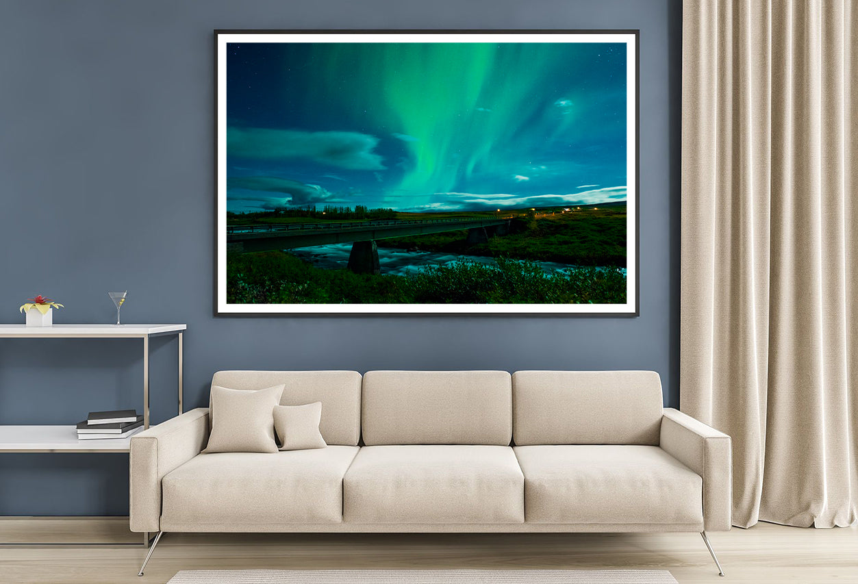 Bridge with River Home Decor Premium Quality Poster Print Choose Your Sizes - Bella Home Decor