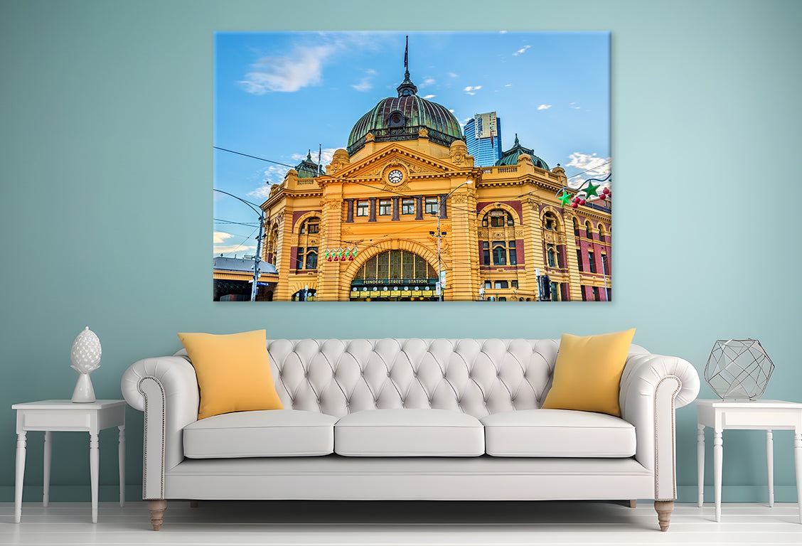 Flinders Street Station Melbourne Historic Landmark Wall Art Decor 100% Australian Made