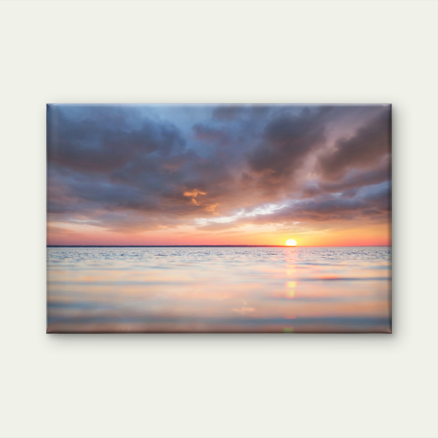 Golden Sunset over the Ocean Wall Art Decor 100% Australian Made - Bella Home Decor