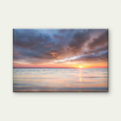 Golden Sunset over the Ocean Wall Art Decor 100% Australian Made - Bella Home Decor