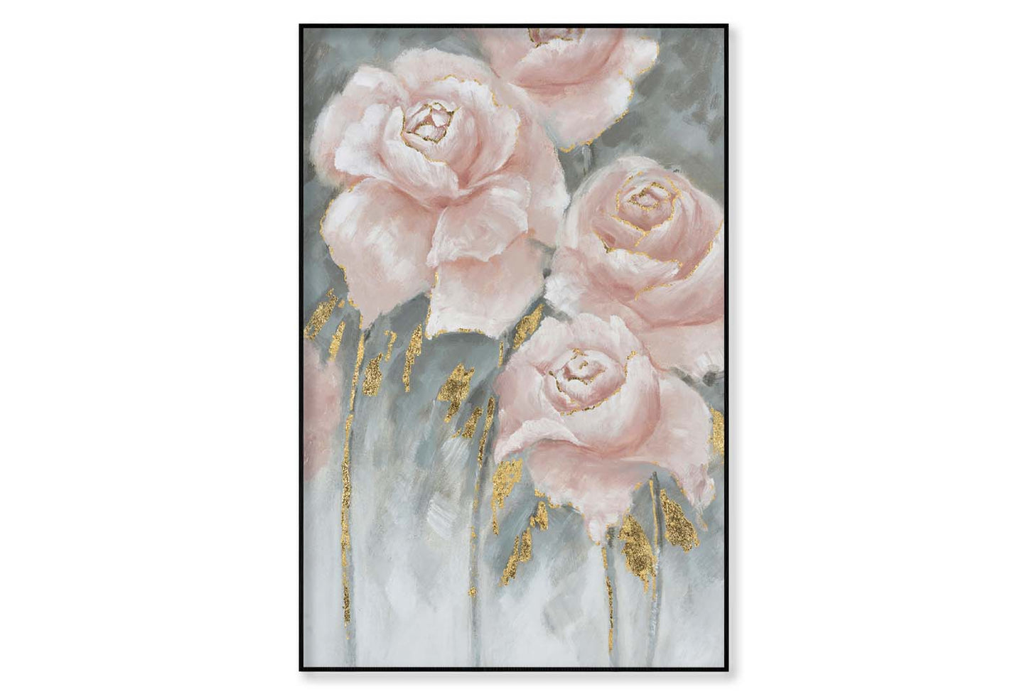 A Piece of Blooming Flowers, Pink Wall Art Limited Edition High Quality Print