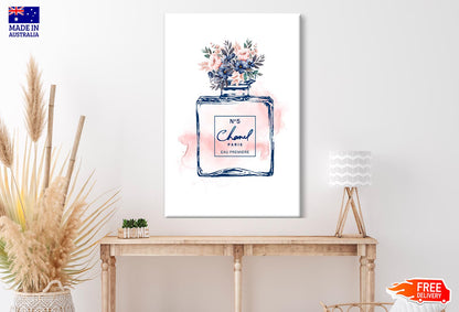 Blue Pink Perfume Wall Art Limited Edition High Quality Print