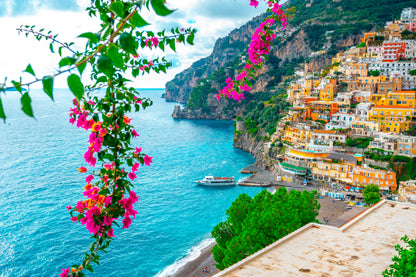 Positano Town At Amalfi Coast Print 100% Australian Made